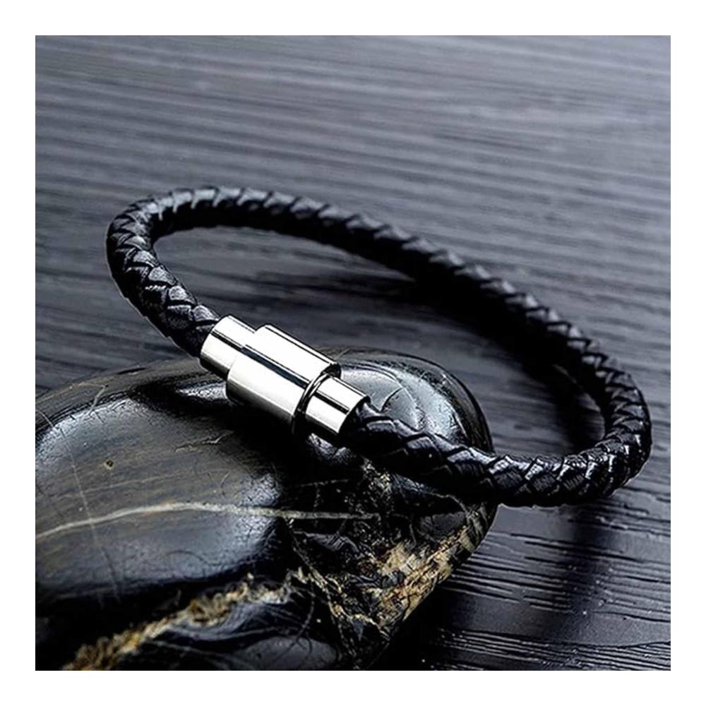 Magnetische Paar-Armbänder Panova – Elegantes Lederarmband-Set mit Verschluss für Männer und Frauen