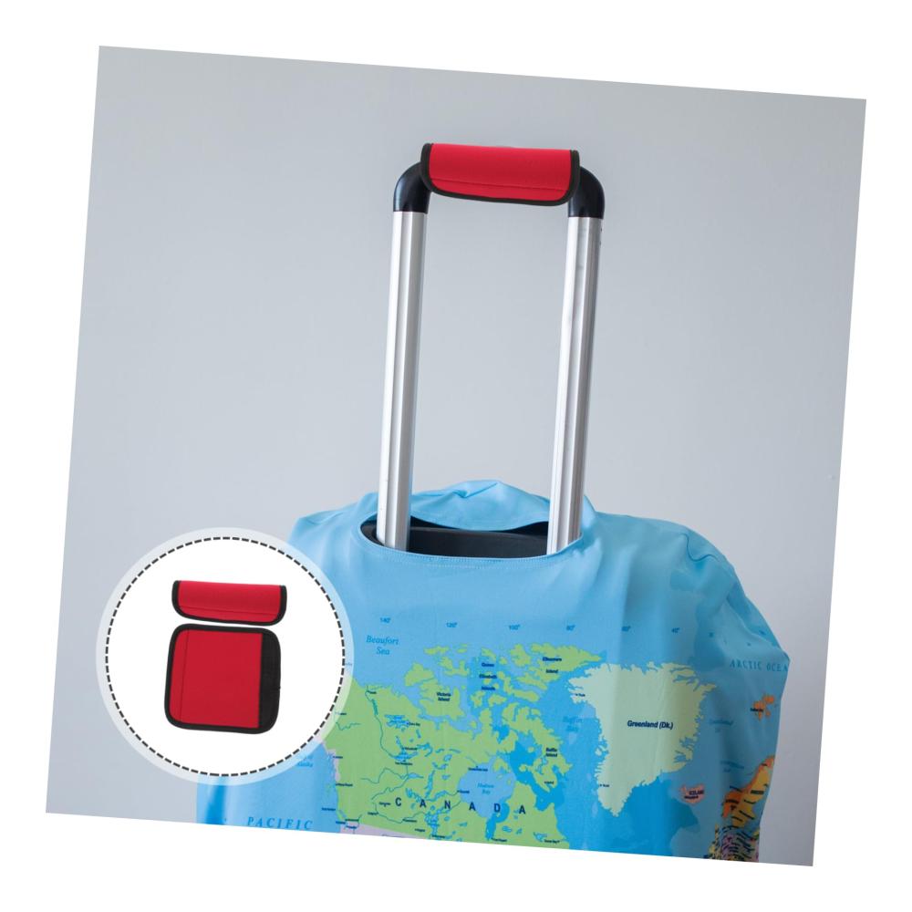 2er Set Reise-Kinderwagen-Kofferabdeckungen mit Griffwickel und Gepäckidentifikationszubehör - Schützen Sie Ihre Trolleys und Taschen mit weichem Griff