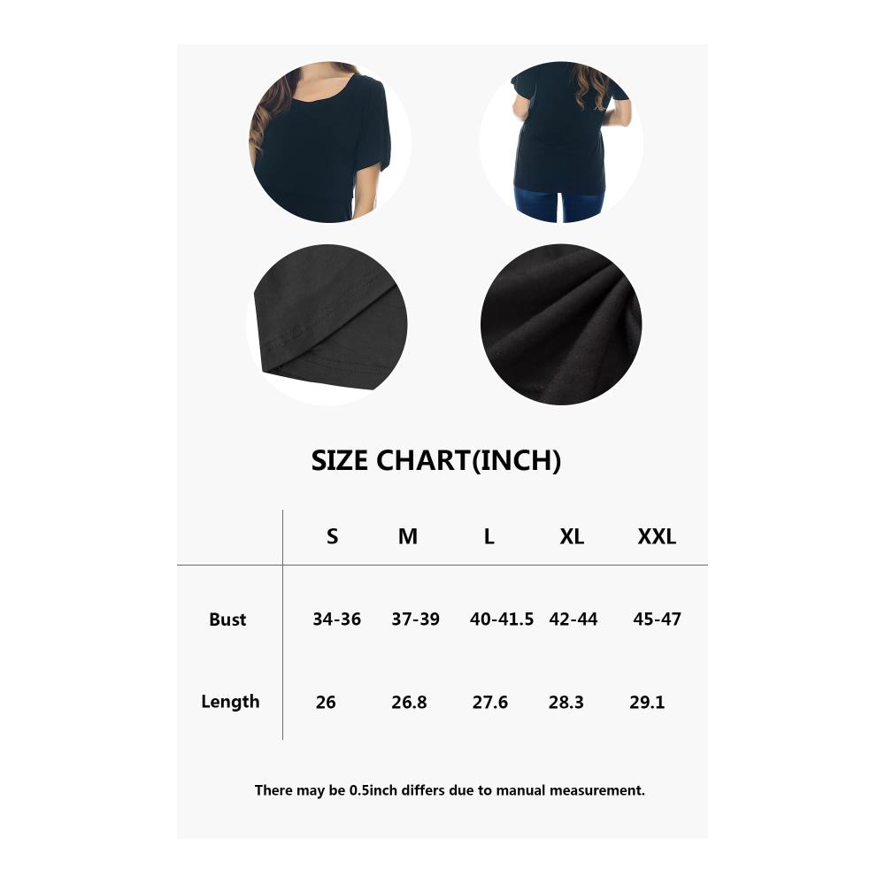 Umstandsmode T-Shirt Bequemes Stillshirt für Schwangerschaft - Mutterschafts Kurzarmshirt in modischem Design
