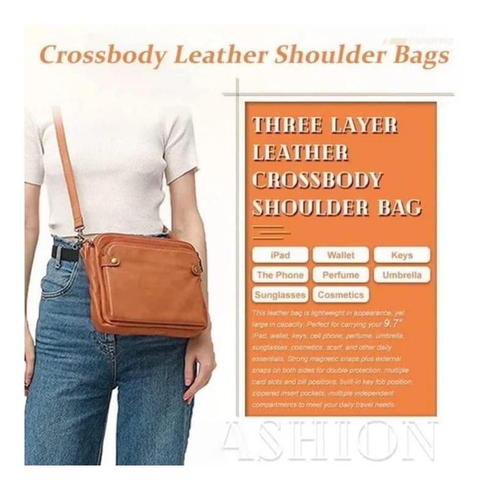 2023 Damen Crossbody Umhängetasche mit integrierter Geldbörse – Hochwertige PU-Lederschultertasche & Clutch