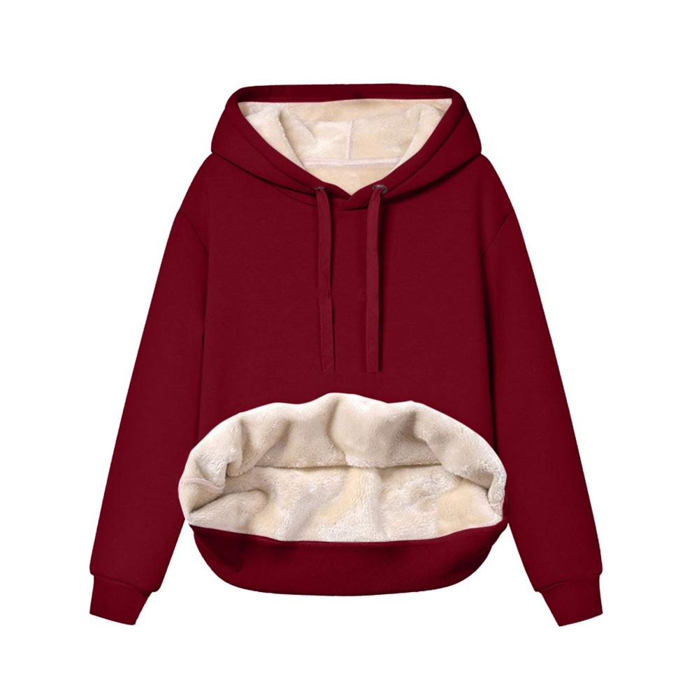Damen Kapuzenpullover mit Trägerbluse - Langärmelig gespleißt und mit Kapuze für den perfekten Winterlook
