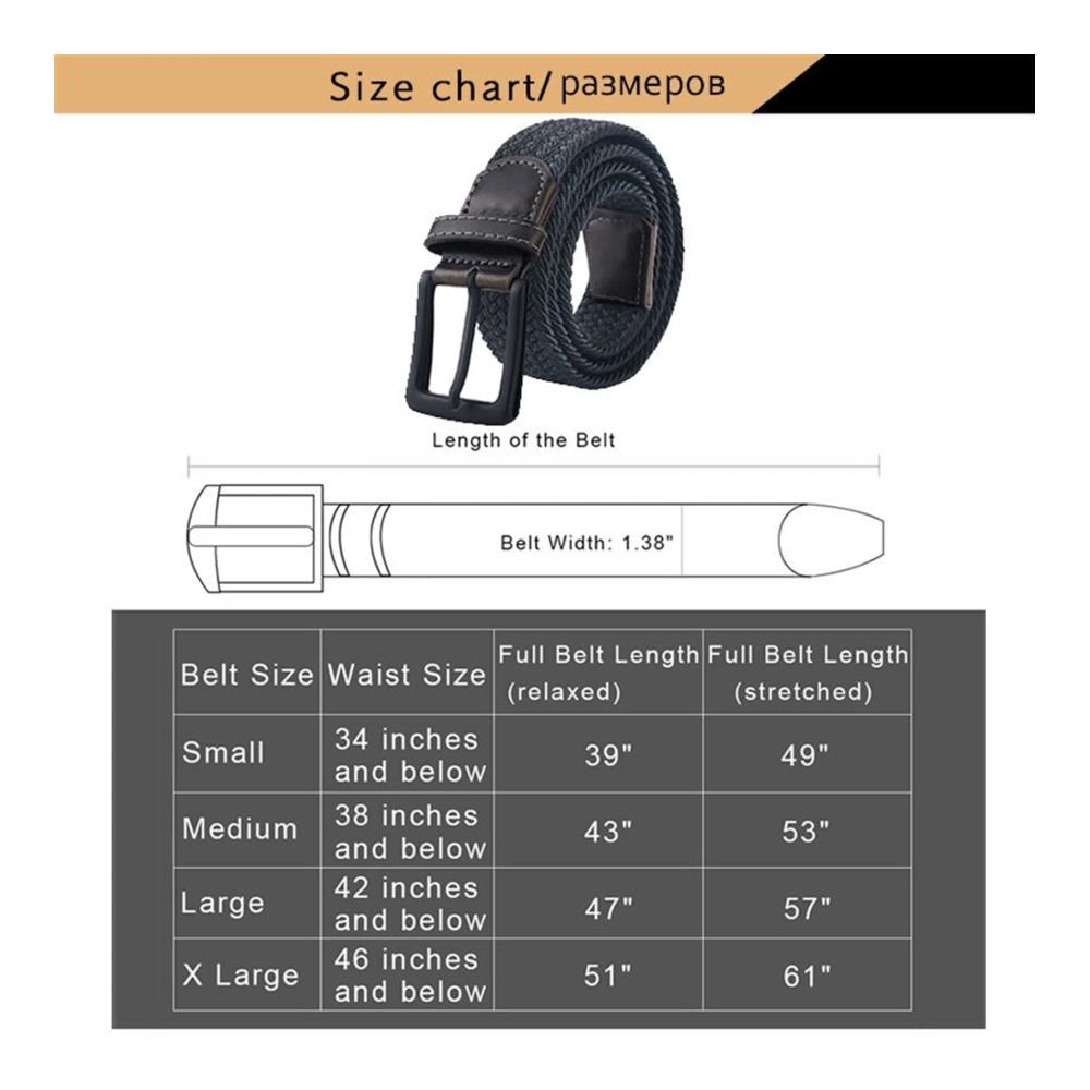 Mode Damen Gürtel Elastischer Leinwandgürtel mit Metall Dornschließe für Hosen & Jeans (120cm Braun
