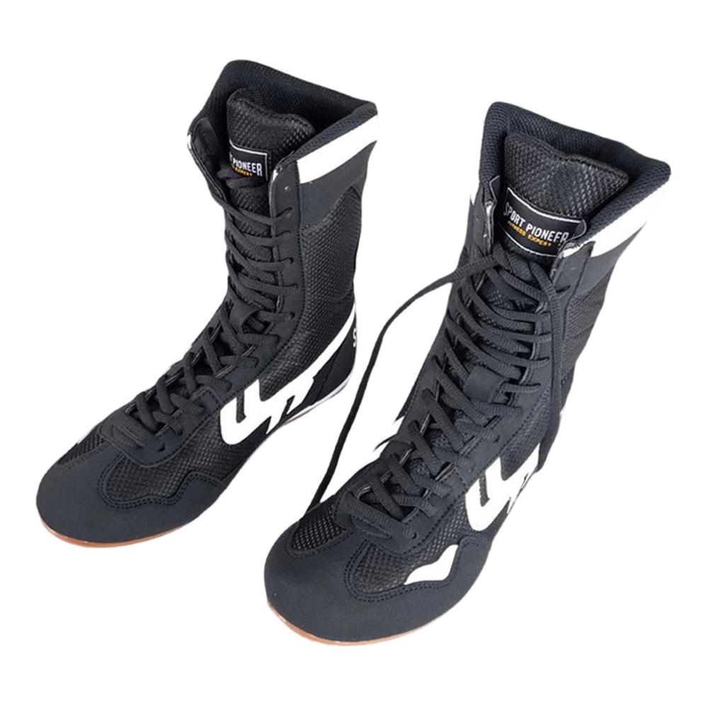 Unisex High-Top Boxschuhe für Training & Kampfsport | Atmungsaktiv & Stützend | Ideal für Boxen Thai Taekwondo | Größen 35-46EU