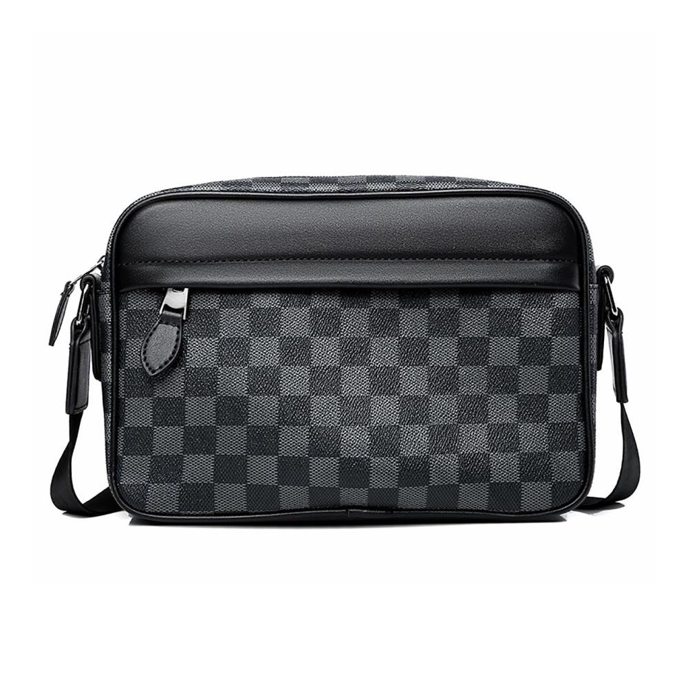 Herren Schultertasche AALC Messenger Bags aus PU Leder – Sportlich Wasserdicht Ideal für Freizeit und Büro