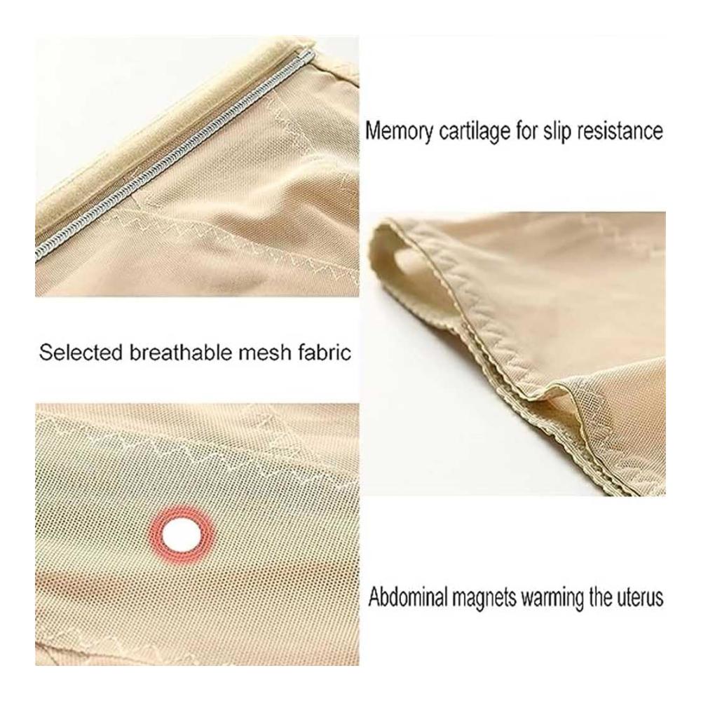 Cross Mesh Miederslip High-Waist Waist Shaper for Crossover Abdominal Control & Tummy Shaping