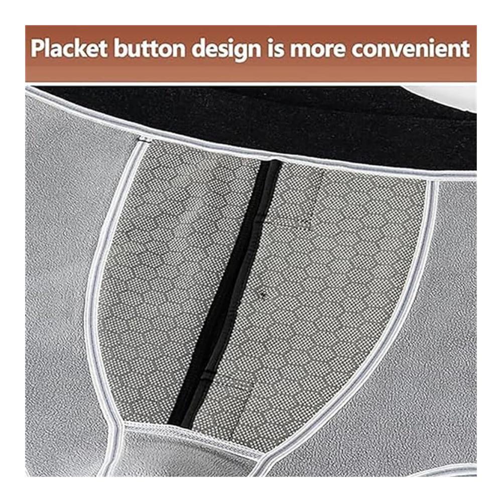 Warme Herren Winterhose mit Graphen-Heizung Lammwolle hoher Taille und Knieschützern