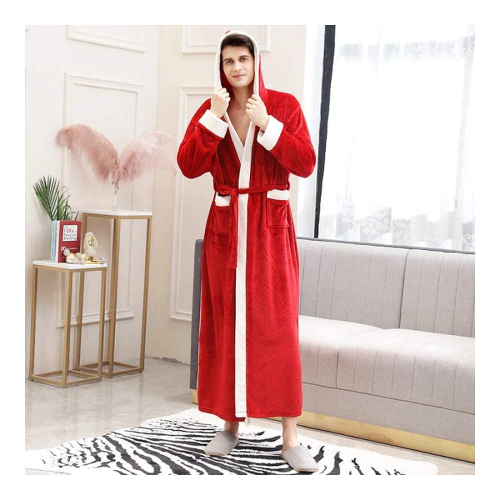 Men Hooded Red