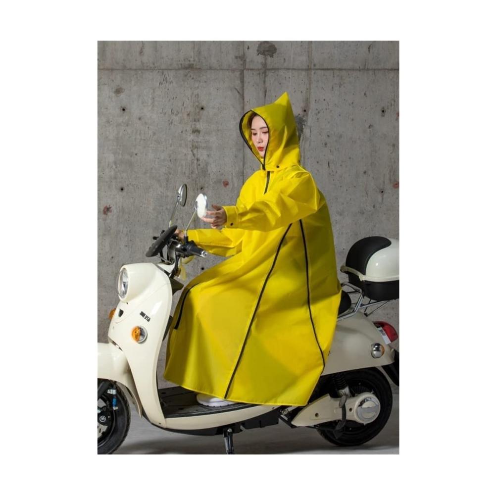 NOCTVM Regenmantel - Vielseitige Regenbekleidung für Motorradfahrer und Wanderer EVA-Regenmantel mit Kapuze Reißverschluss & Langer Poncho-Regenjacke