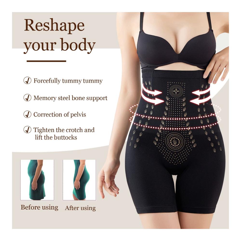 Miederslip GoPaw – Figurformender Damenunterhosen mit Lonstech Fasertechnologie in Schwarz