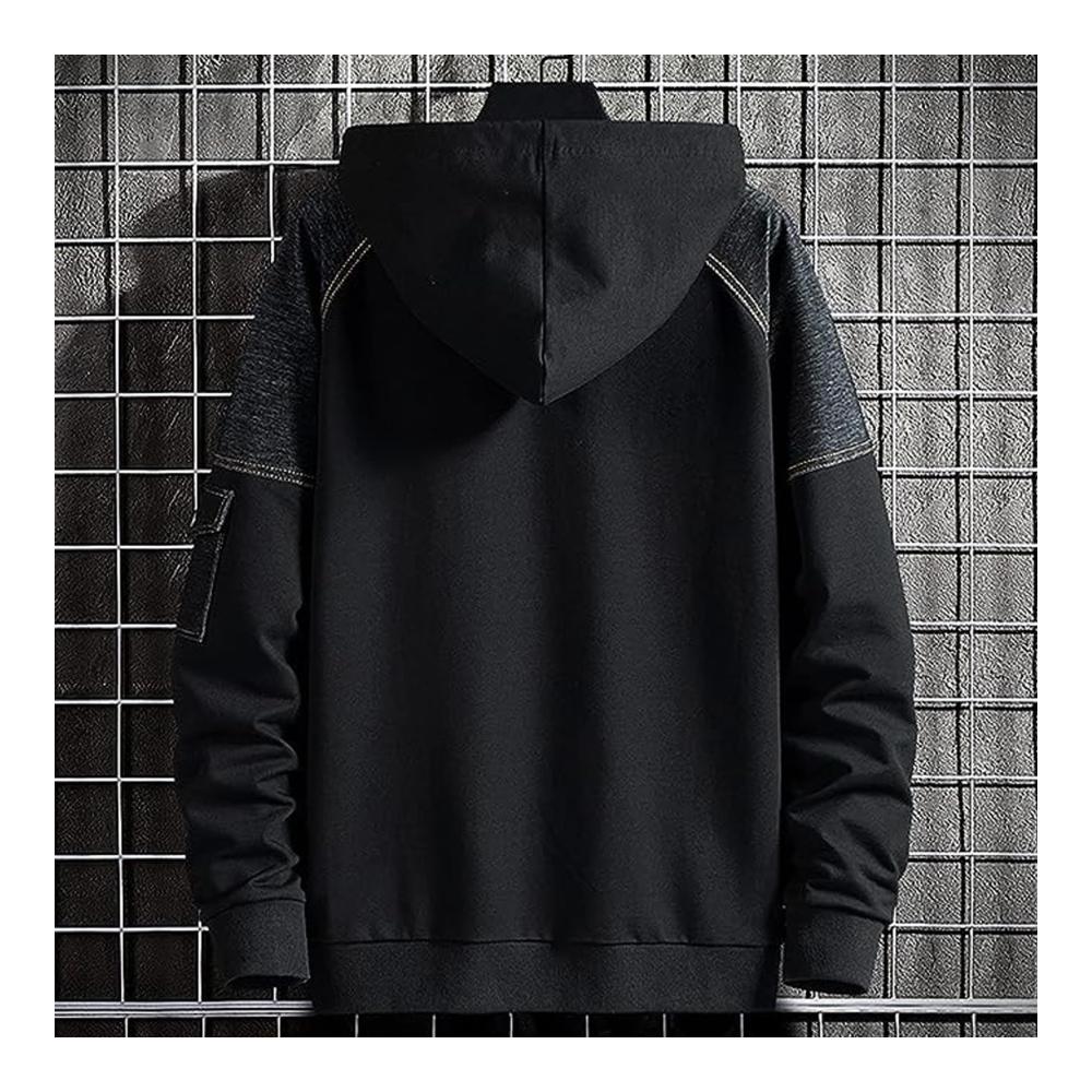 Moshtashio Herren Hoodie – Stilvoller Schwarz Kapuzenpullover für Männer mit Unisex-Design