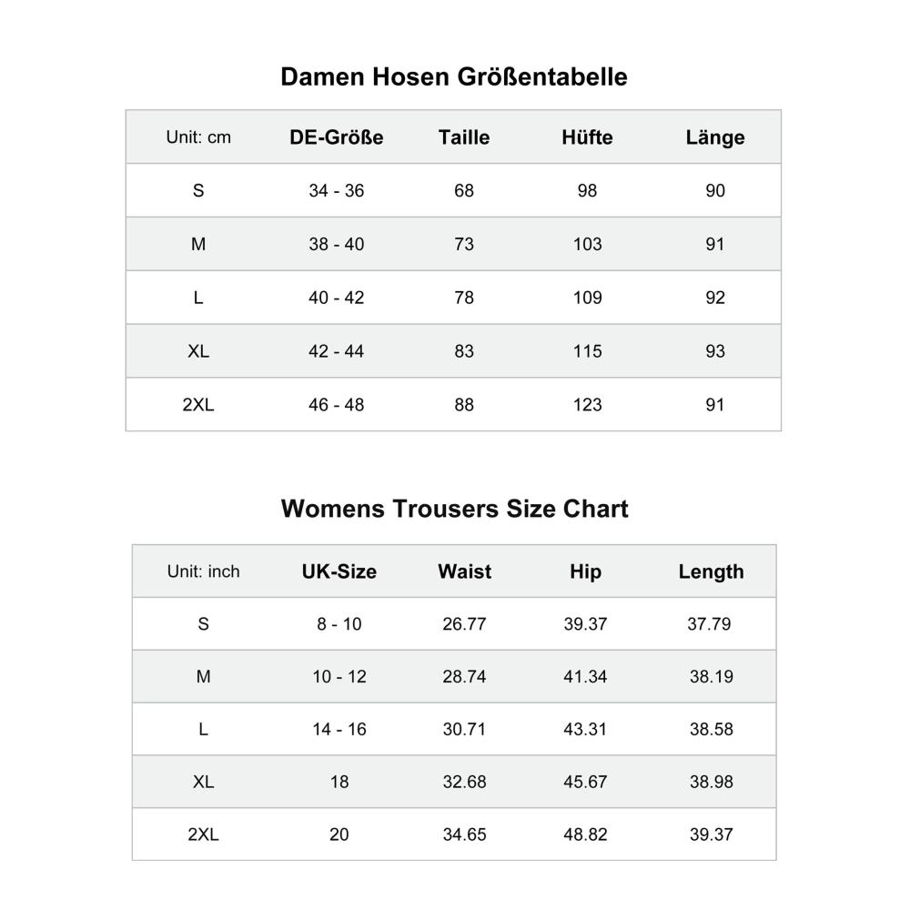 Damen Leinenhose Sommerhose in Einfarbig Loose Fit Casual Style - Bequeme Freizeithose für Strand und Freizeit
