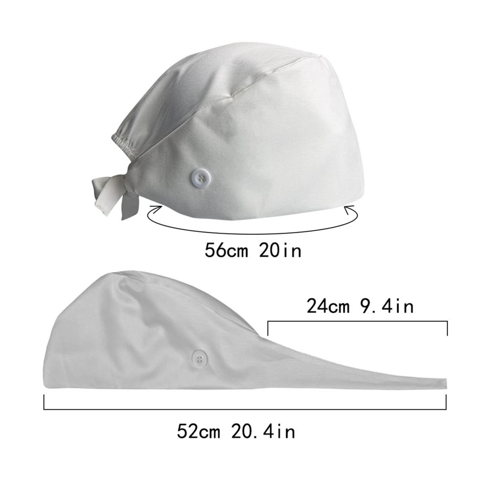 4PCS Weihnachten bedruckter OP-Haube für Damen - Hoch atmungsaktiv verstellbar ideal für Zahnärzte Ärzte Pflegekräfte und Schönheitsbranche
