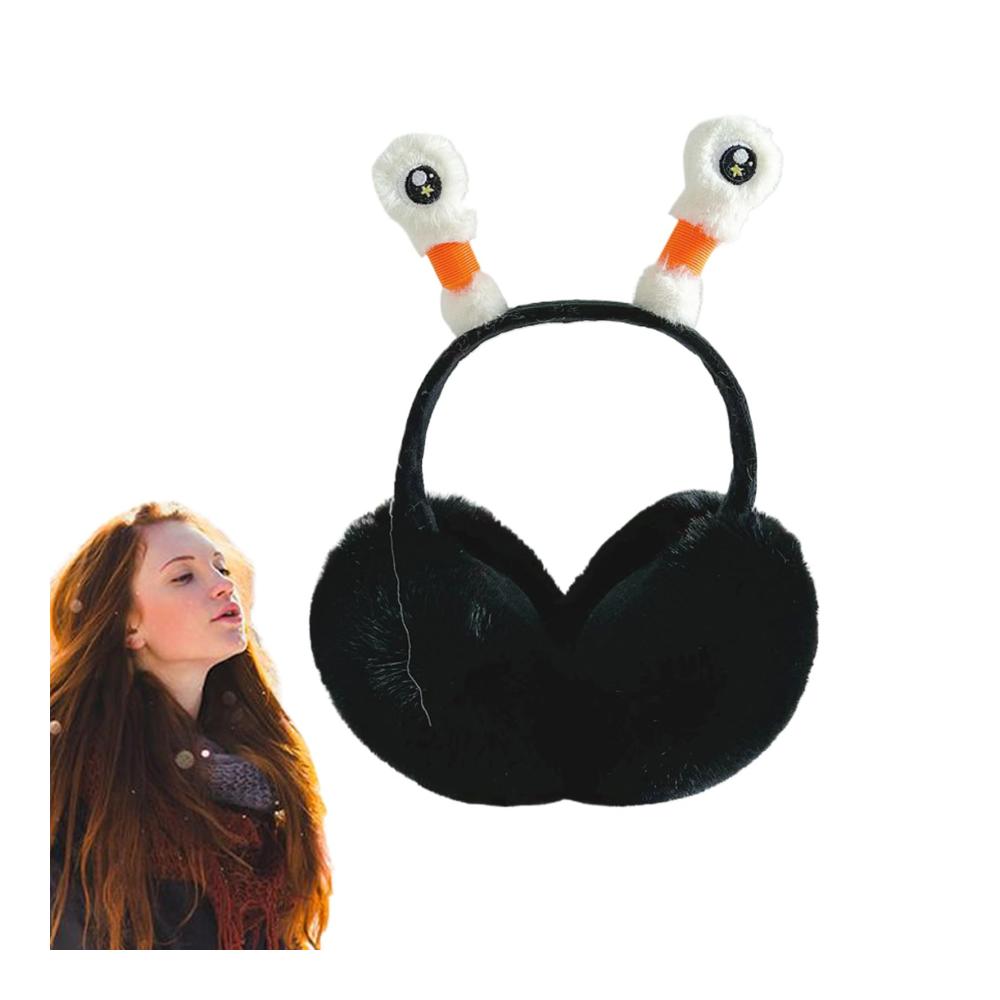 Winter-Ohrwärmer für Mädchen mit leuchtenden Tentakeln – Klappbare Ohrentaschen für kältere Tage ideal als Weihnachtsgeschenk für Familie und Klassenkameraden