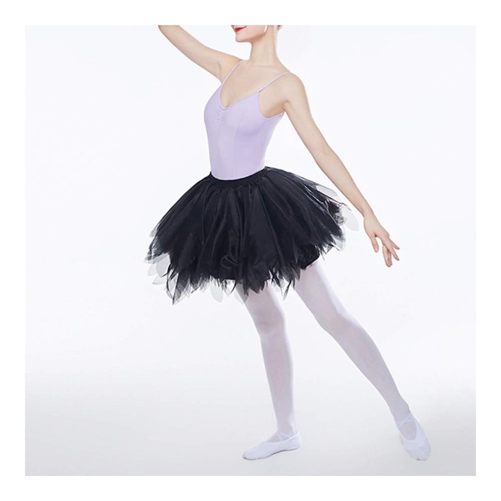 Tüll Petticoat Damen Rockabilly Unterröcke MeOkey 50er 80er Kurzer Ballett Tanzrock