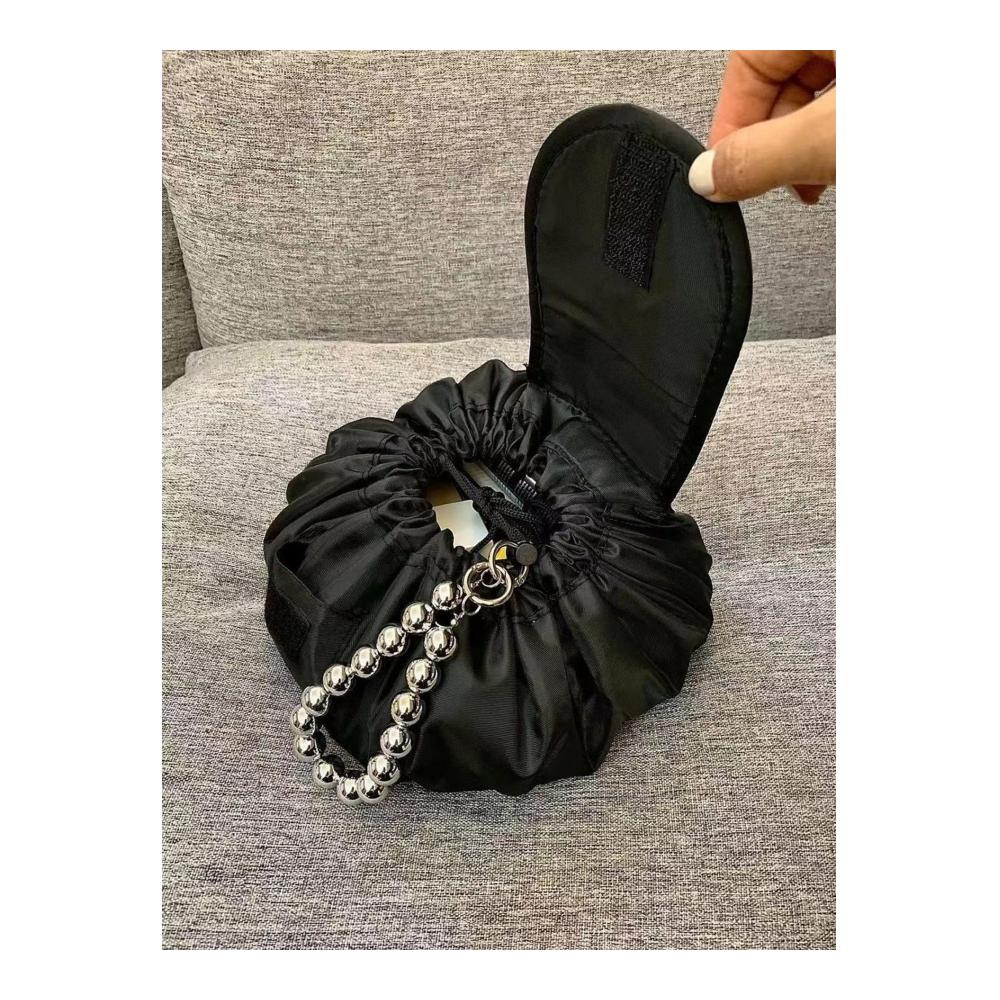 Großer Kosmetikkoffer mit Kordelzug Tragbare Make-up-Tasche für viel Stauraum