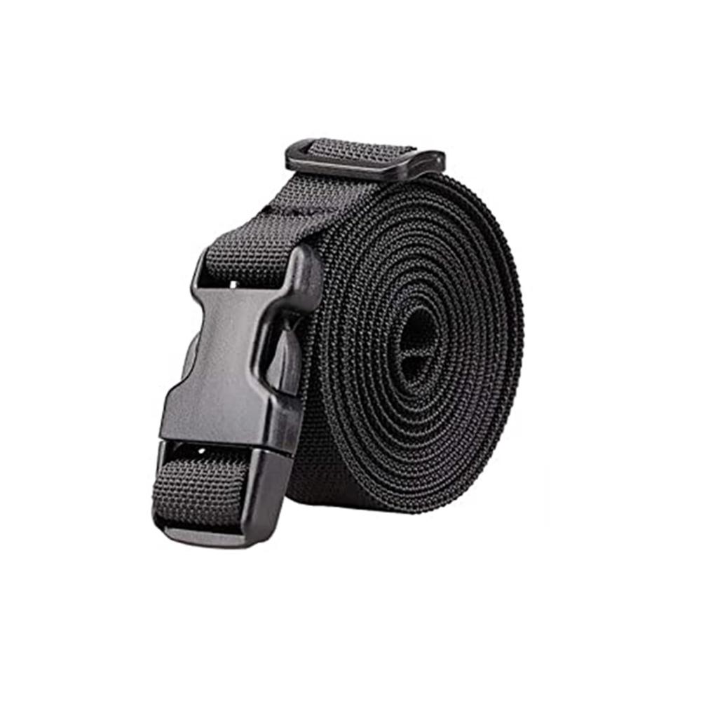 1PC Verstellbarer Nylon-Gepäcksgurt mit Schloss – Robuster Gürtel für sicheres Reisen Schutzhülle für Reisehandtaschen Aktentaschen und Kofferverpackung (Schwarz