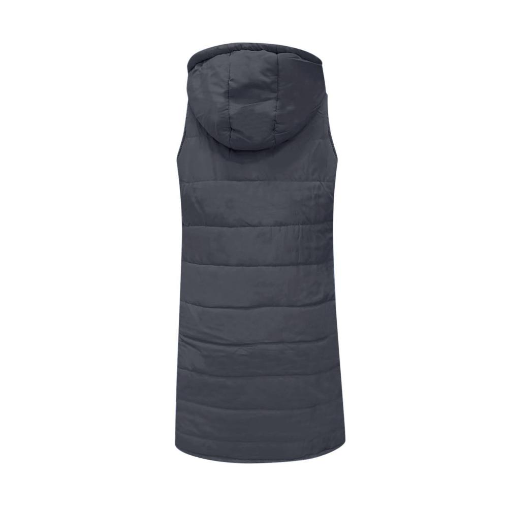 Damen Daunenweste mit Kapuze - Leichte Steppjacke für Herbst und Winter