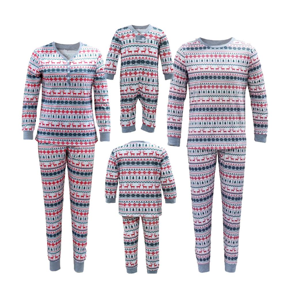 Weihnachts Schlafanzug Set für die ganze Familie - Damen Herren & Kinder Pyjamas