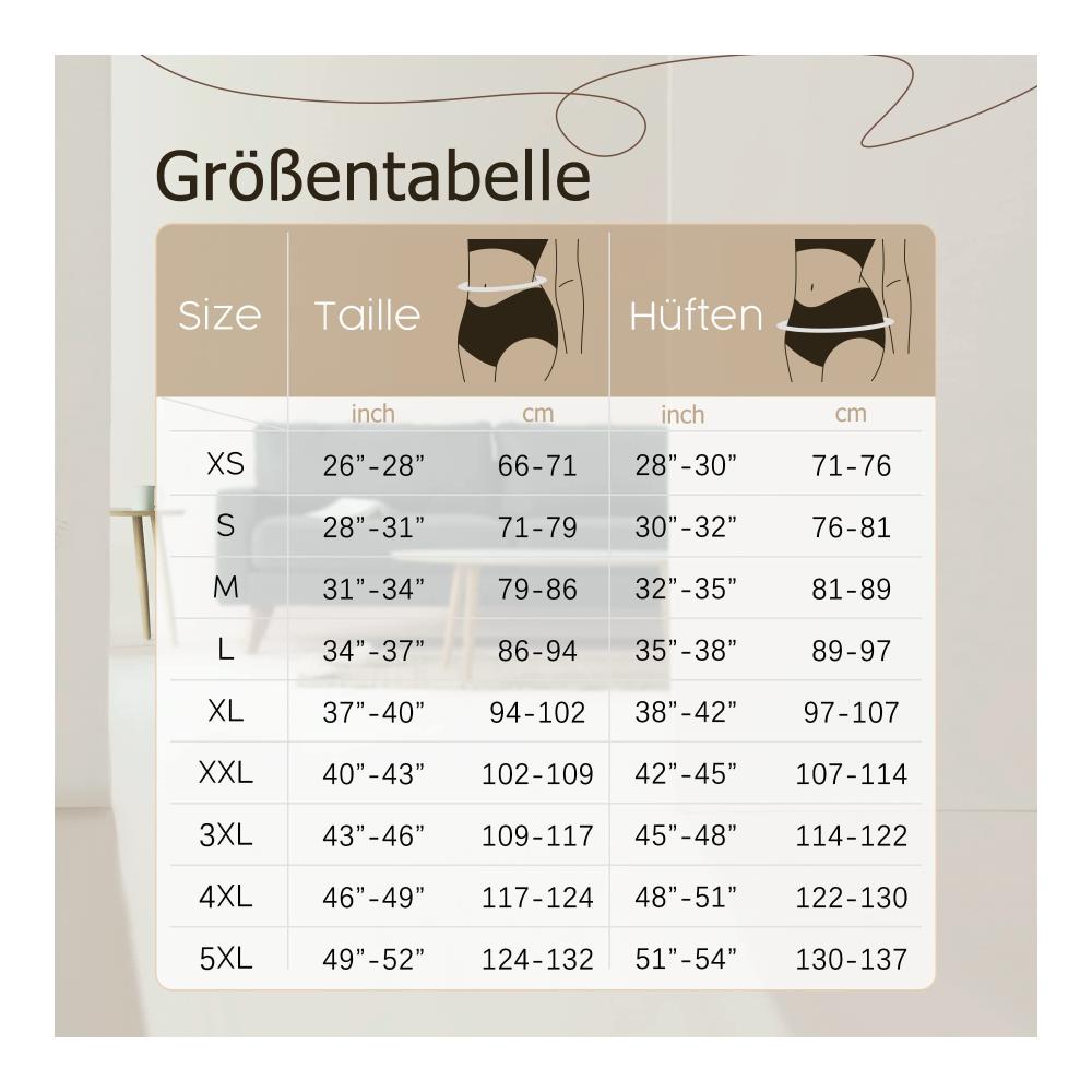 5er Pack Damen Baumwollunterwäsche Bikinis & Taillenslips mit Hoher Taille und Stretch - Komfortabler Unterwäsche-Satz