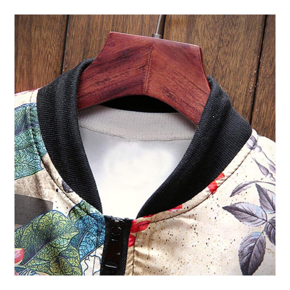 Leichte Retro Herren Übergangsjacke - Wasserdichte Bikerjacke Bedruckte Freizeitjacke Atmungsaktive XL Regenjacke
