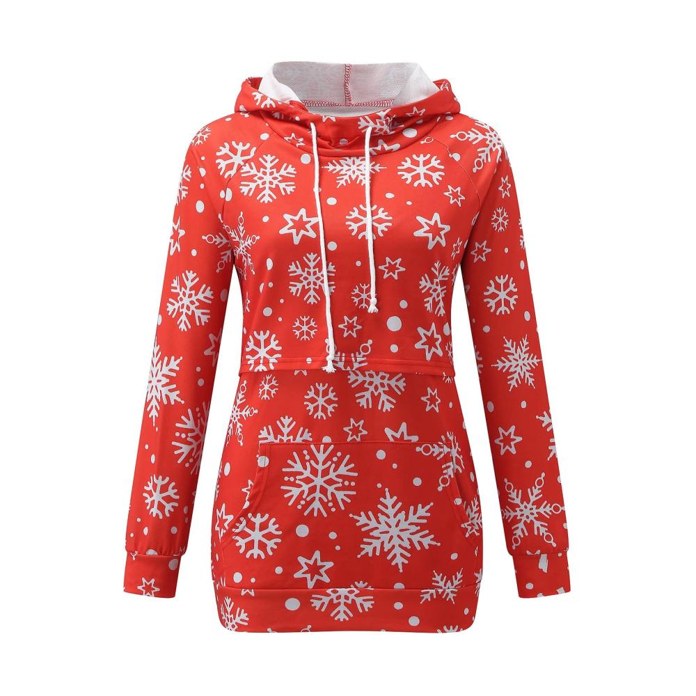 Mutterschafts-Hoodie Stillkleidung für Winter Damen Kapuzenpullover mit Taschen – Weihnachten Umstandsbluse Langarm Stillen Sweatshirt Tops