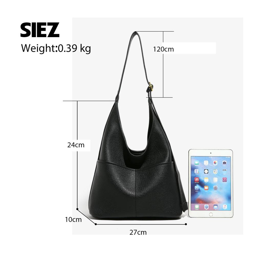 Damen Handtasche Moderne Leder Schultertasche mit Crossbody-Design geräumiger Tote Bag inklusive Kosmetiktasche – Große Umhängetasche & Tragetasche in Einem