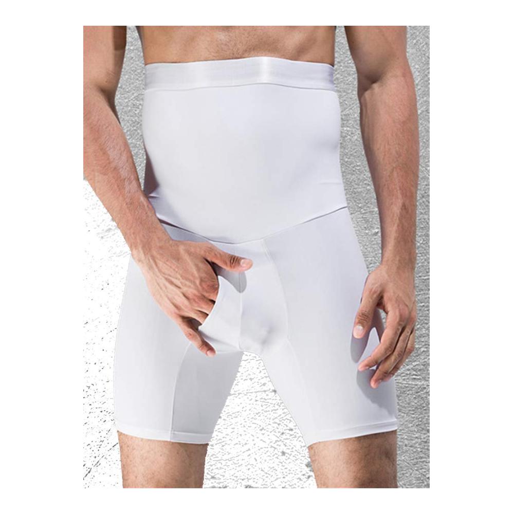 Kompressions-Boxershorts für Herren Schlank hohe Taille enge Kontrolle Shapewear mit Verschluss - Unterstützende Kompressionsunterwäsche