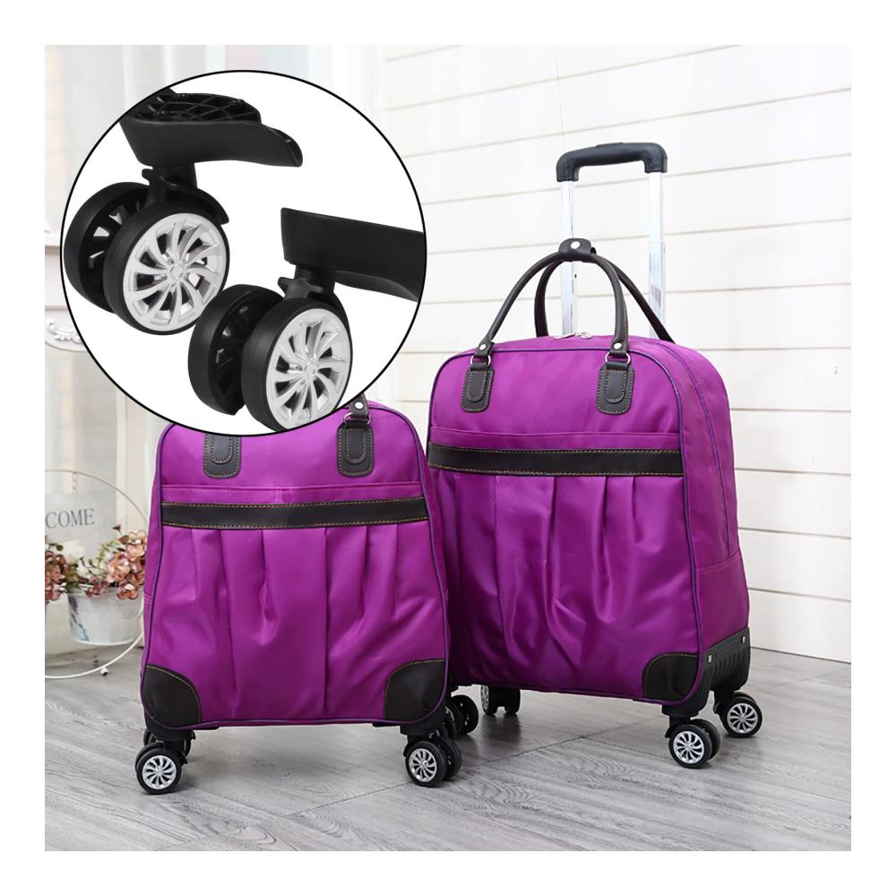 Dual Roller Wheels für Koffer - 2er Set Ersatzrollen Universal Swivel Casters für Trolley und Hartschalenkoffer - Gepäck Ersatzräder mit hoher Qualität