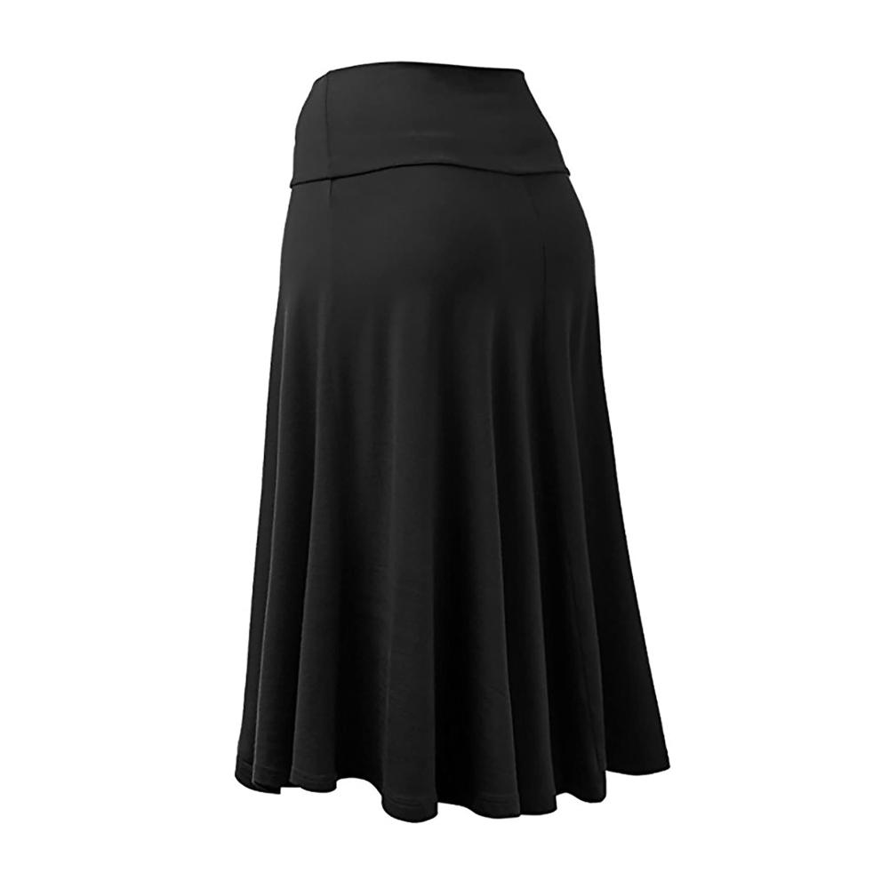 Maxirock Damen Eleganter A-Linien Faltenrock mit Hoher Taille - Stretcharm und Stylish für Tägliches und Freizeit