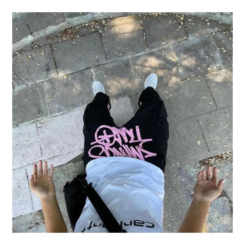 Y2K Cargo Hose | Unisex Baggy Jeans mit Minus 2 Styling | 2023 Hip-Hop Jogginghose | Harajuku Loose Straight Denim | Trendige Cargo Pants