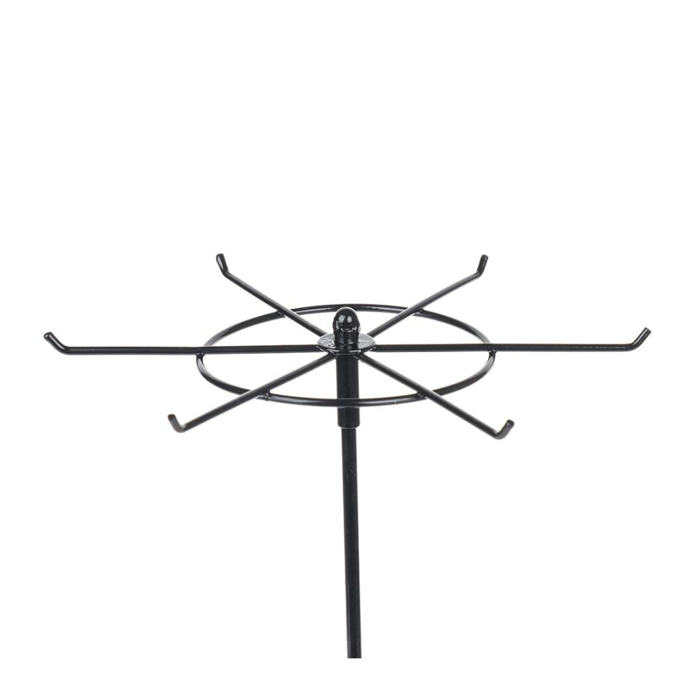 Drehbarer Metall-Schmuckständer Platzsparende 208 x 414 cm Schmuckaufbewahrung für Halsketten Armbänder Ohrringe und Ringe – Doppellagiger Turm für stilvolle Organisation