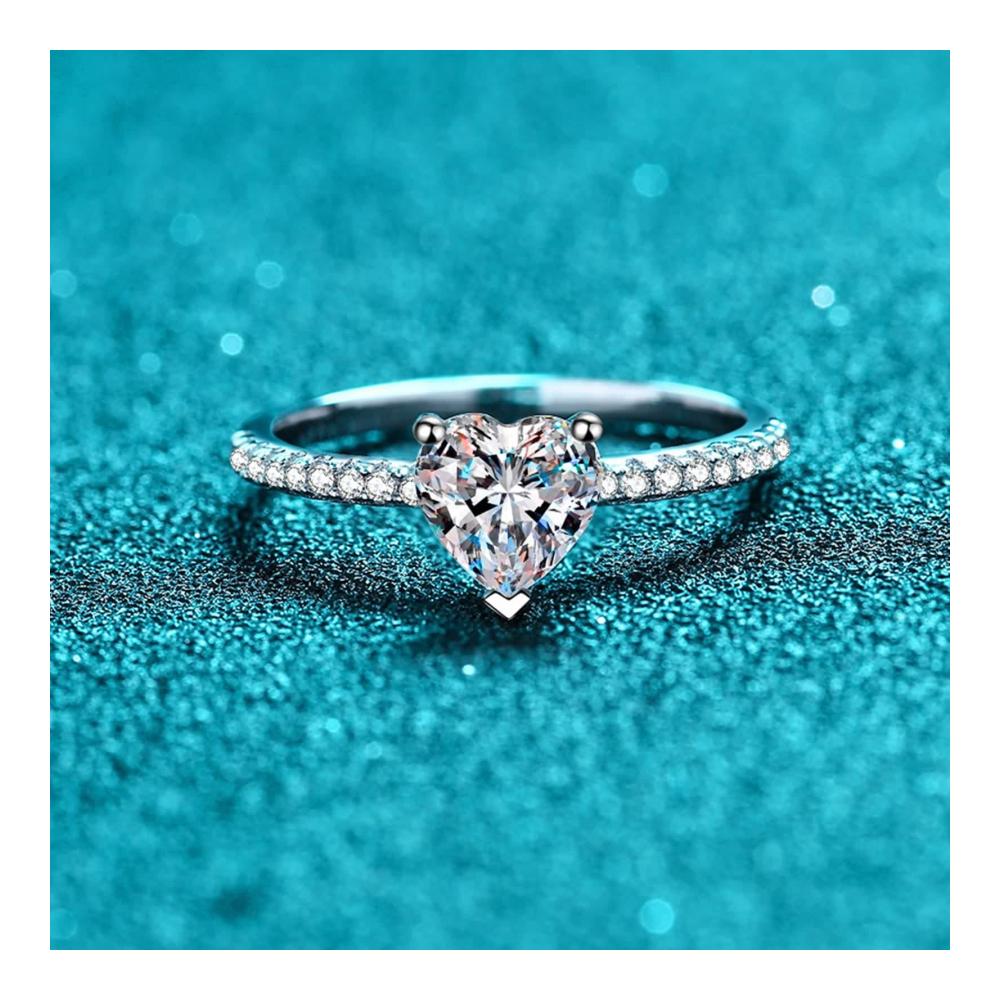925 Silber Ringe Herz Verlobungsringe für Damen - Elegante Eheringe und Modeschmuck Geschenke