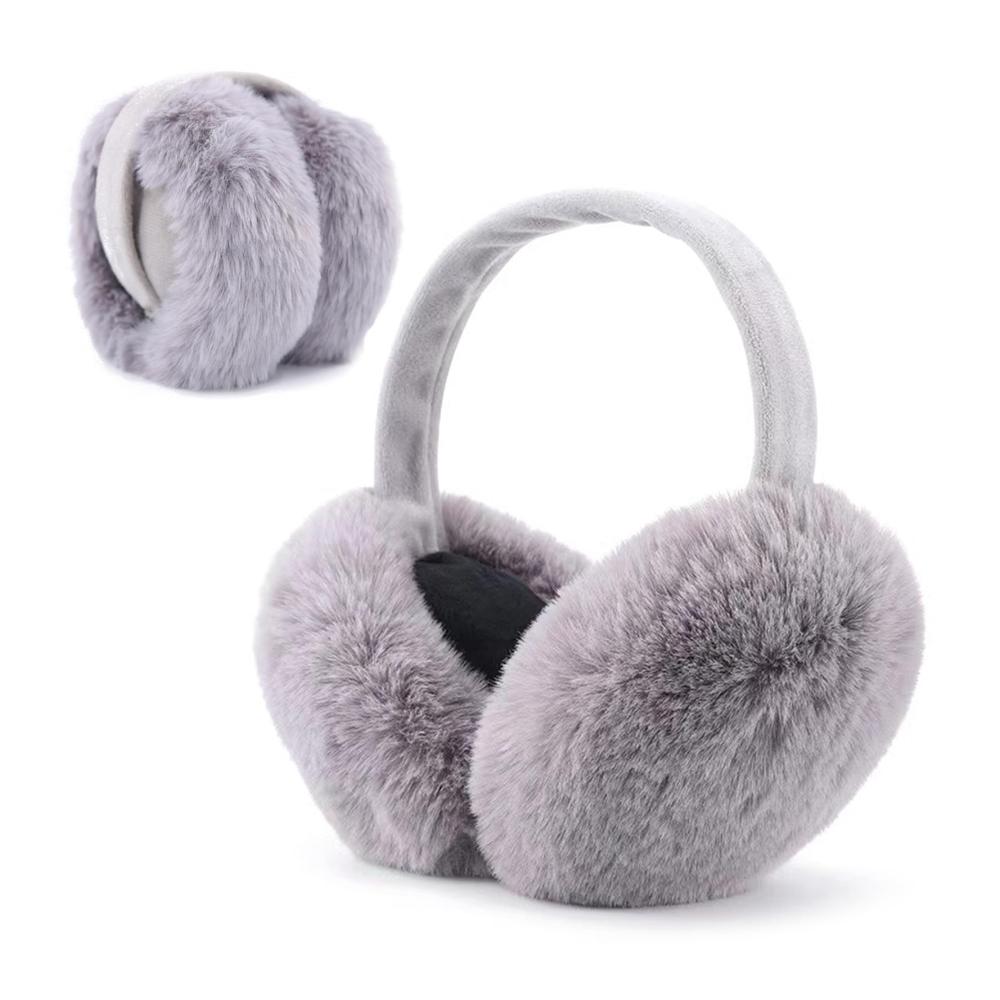 Winter-Ohrwärmer mit Kunstfell – Stilvolle Luxus-Ohrschützer für Damen und Mädchen – Faltbare gemütliche Ohrenschützer ideal für Outdoor-Abenteuer