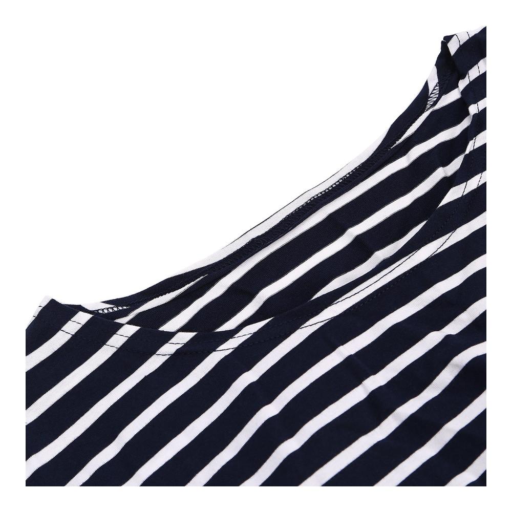 Mutterschafts-Langarmshirt UTOVME Stilltop für Damen Doppellagiges Stillen Streifen-Design Still-Shirt mit langen Ärmeln für Mütter