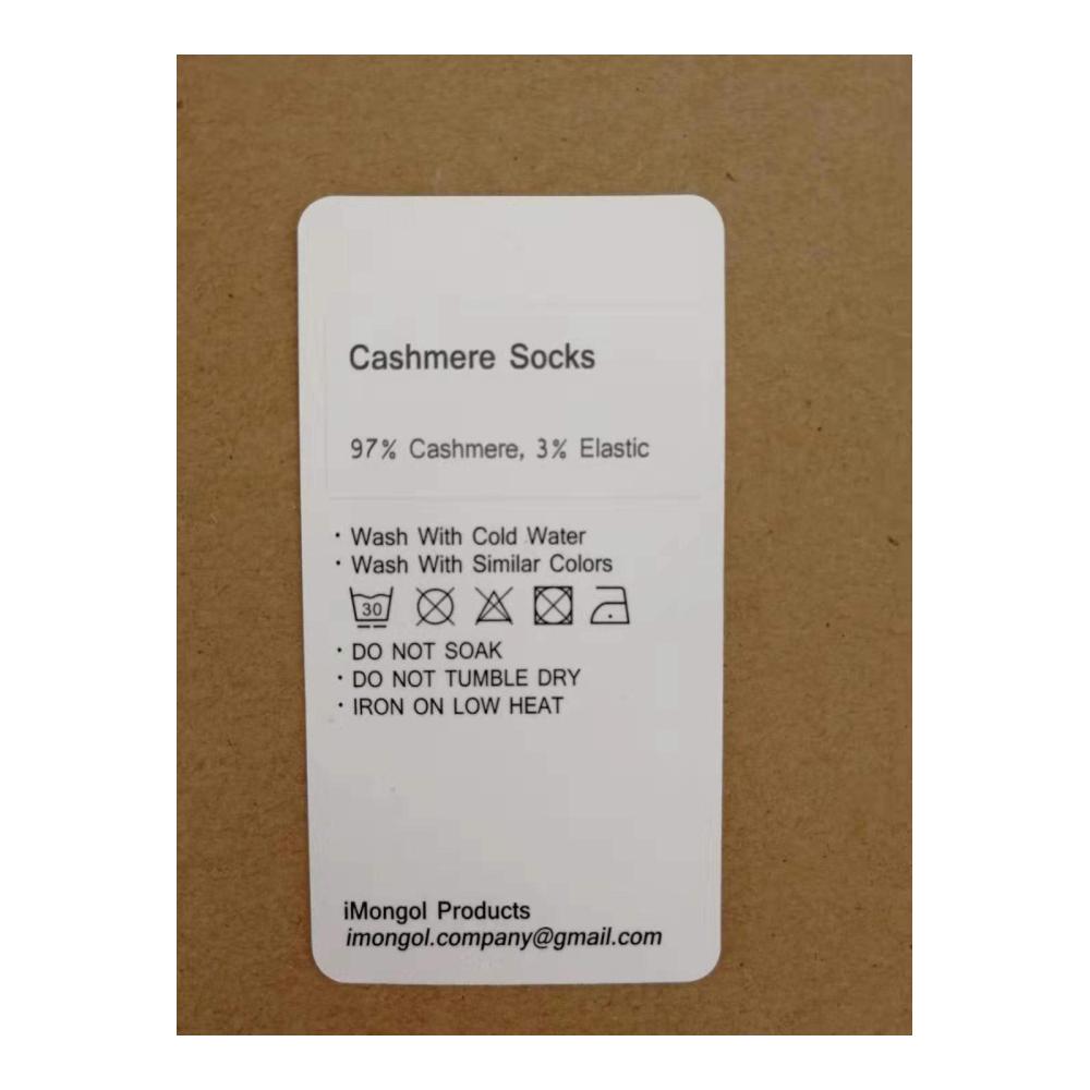 Cashmere Socken Damen Herren Unisex - Handgenähte Crew Mid-Calf Socken Dicke Bettsocken für Zehen und Ferse - Hochwertige Qualität