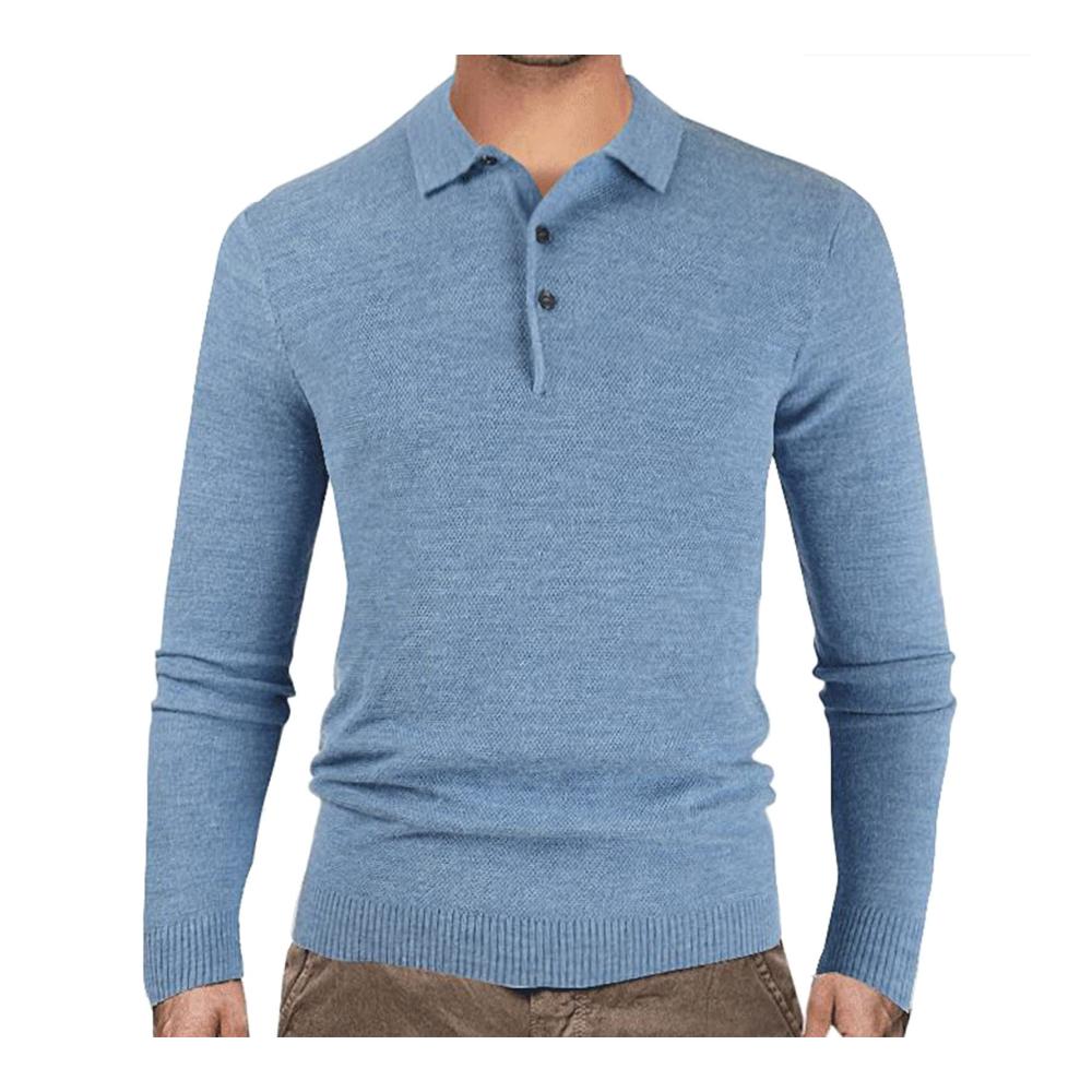 Winterlicher Herren Strickpullover Slim Fit Druckmuster Langarmshirt für Arbeit und Freizeit