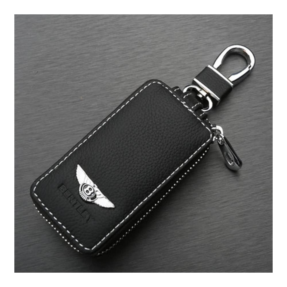 Bentley Auto Schlüsseltasche aus Echtem Leder - Luxuriöser Schlüsselmäppchen für Bentayga Continental Azure Flying Spur Mulsanne Brooklands Arnage Bacalar