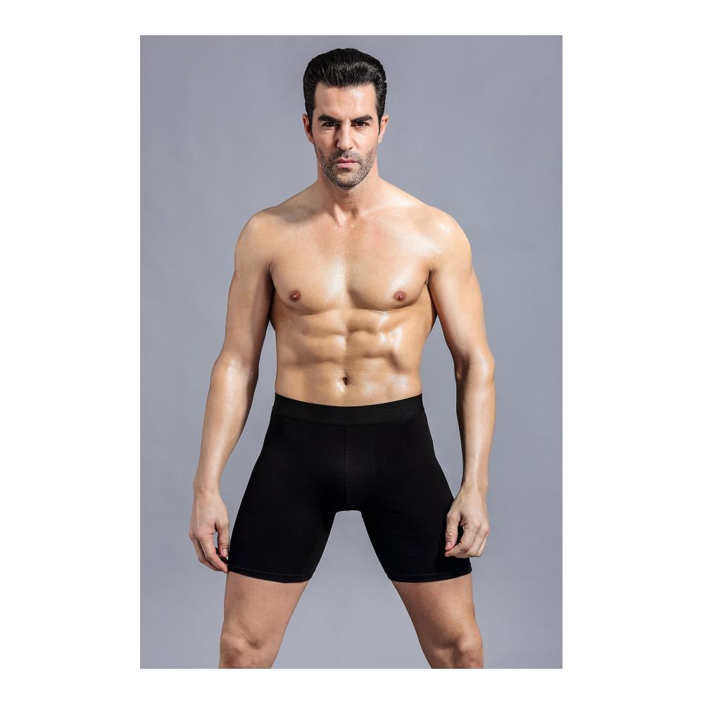 Herren Boxershorts im 3/4er Pack – Lange Beinlänge aus Baumwolle bequeme Unterwäsche für optimalen Tragekomfort