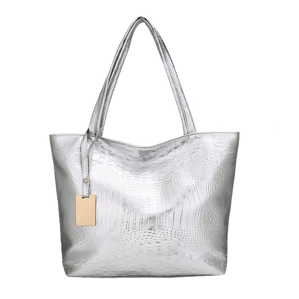 Henkeltaschen Damen Designer Handtaschen in Silber - Stilvoll und Geräumig