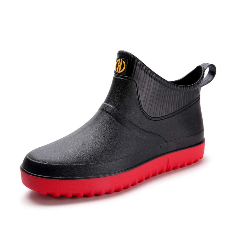 Herren Regenstiefel Wasserdichte Chelsea Stiefeletten für Outdoor-Walking