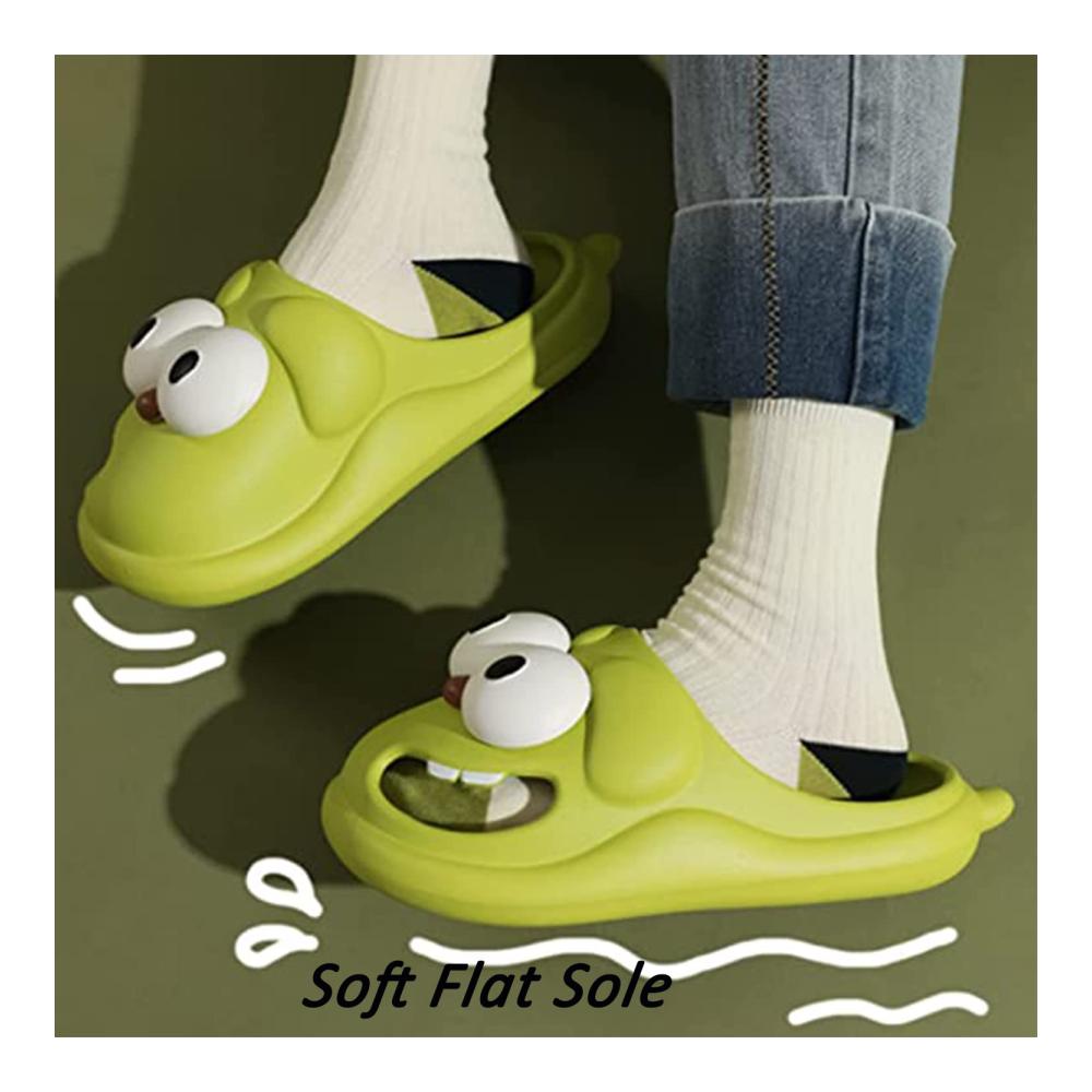 Big Eye Dog Cartoon Eva Hausschuhe 2023 | Bequeme rutschfeste Flats für den Sommerstrand