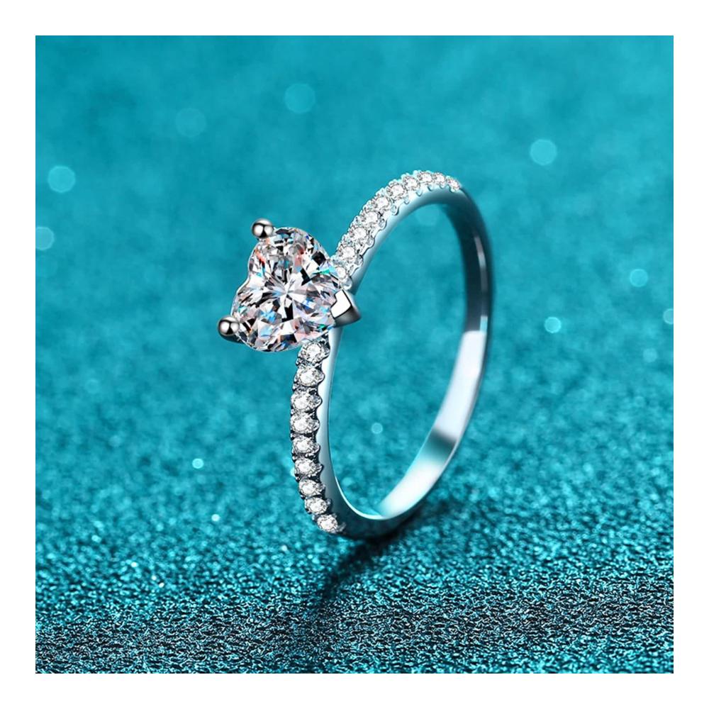925 Silber Ringe Herz Verlobungsringe für Damen - Elegante Eheringe und Modeschmuck Geschenke