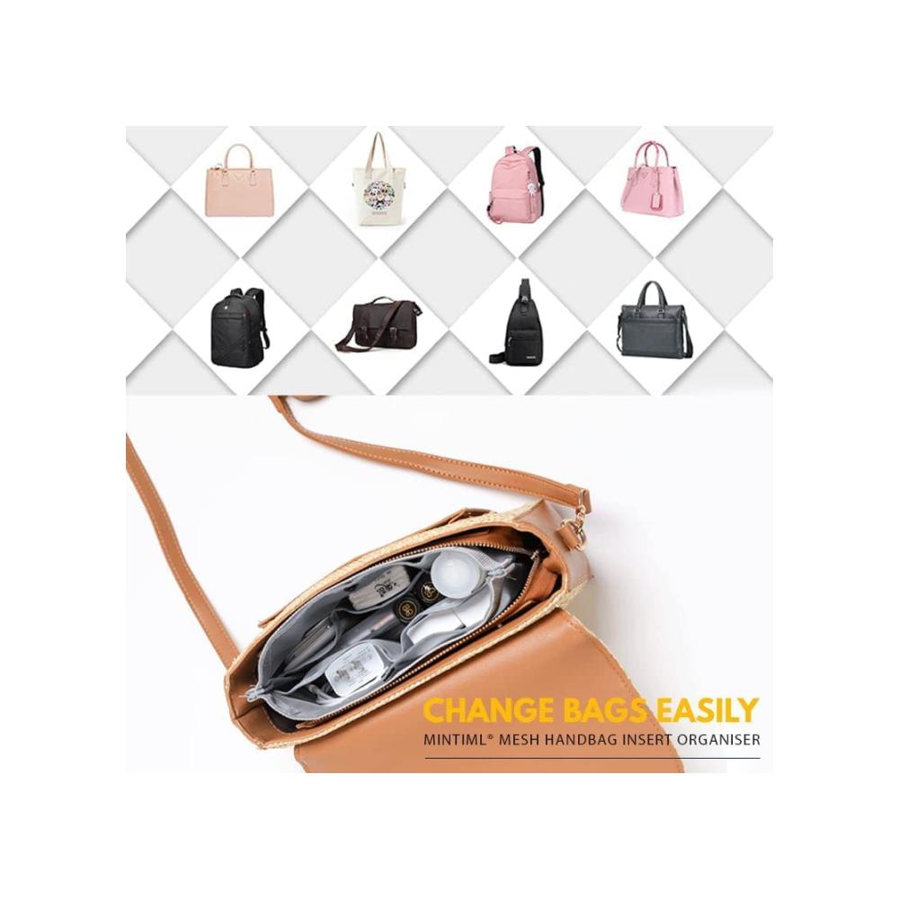 Taschenorganizer mit Großer Kapazität für Handtasche – Effiziente Aufbewahrungstasche mit Make-up Taschen Einsatz