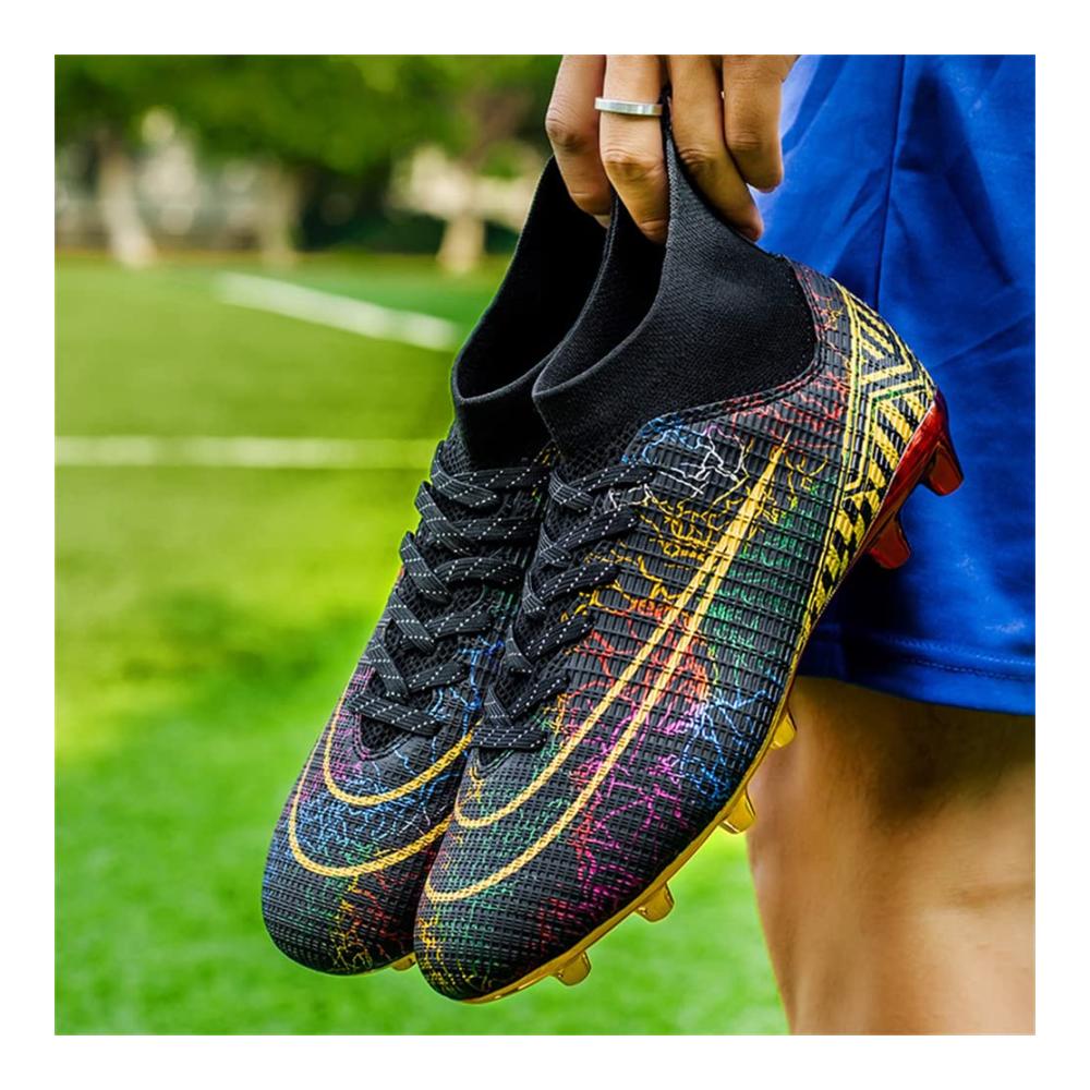 Fußballschuhe Herren High Top Spike - Profi Football Cleats für Kinder Outdoor-Trainingsschuhe mit Schnürsenkel - Samba Sportschuhe