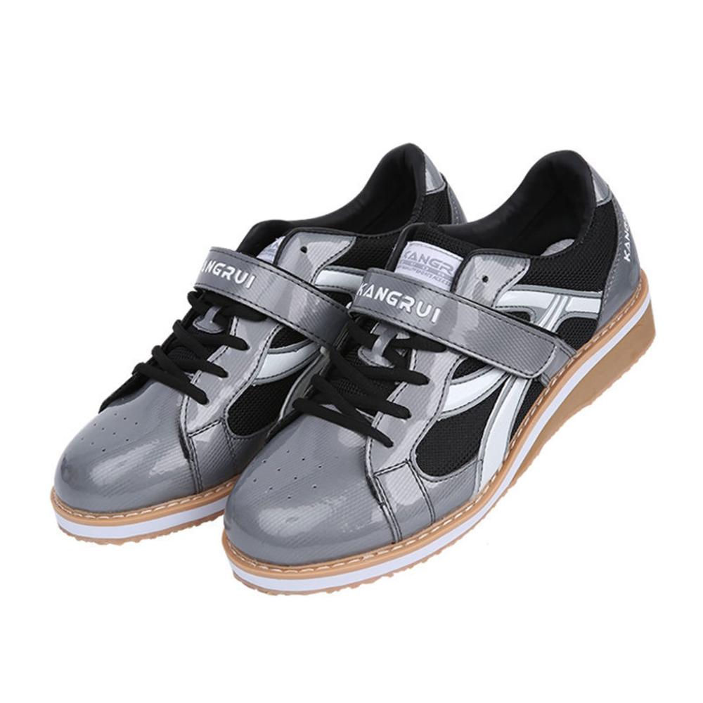 Hallen- & Fitnessschuhe Optimierte Gewichtheberschuhe für Powerlifting & Bodybuilding – Ideale Squats mit 3.5cm Sohle – Damen und Herren Trainingsschuhe für Fitness Gym Gewichtheben Crossfit – Kniebeugen leicht gemacht (Größe 35-46
