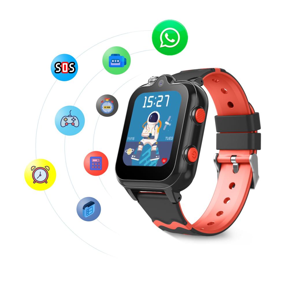 Fashion Smartwatches 4G für Kinder | GPS Telefon WiFi Videoanruf Kamera SOS | Schulmodus | Jungen und Mädchen 5–16 Jahre | Kinder Smartwatch mit umfassenden Funktionen