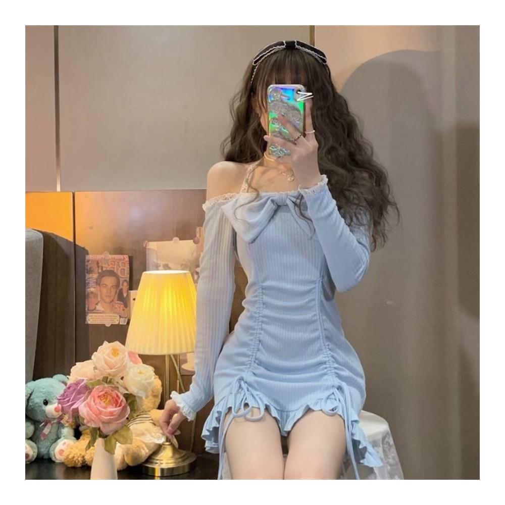 Pareos & Strandkleider für Frauen 2023 Kawaii süße Rüschen Lolita-Style Lace Robe für den Frühling