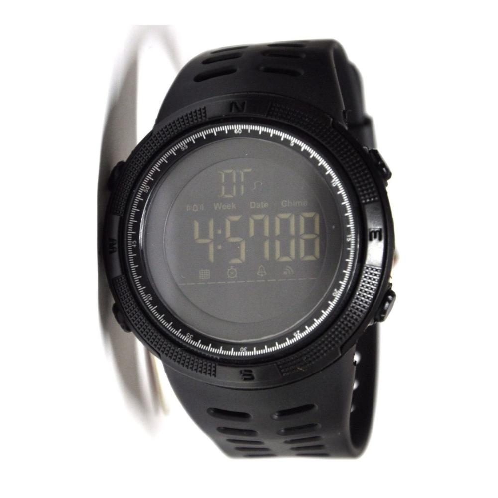 Digital-Armbanduhr für Herren Skmei DG1251 mit großem Display Kunstharz-Armband Stoppuhr und Alarm