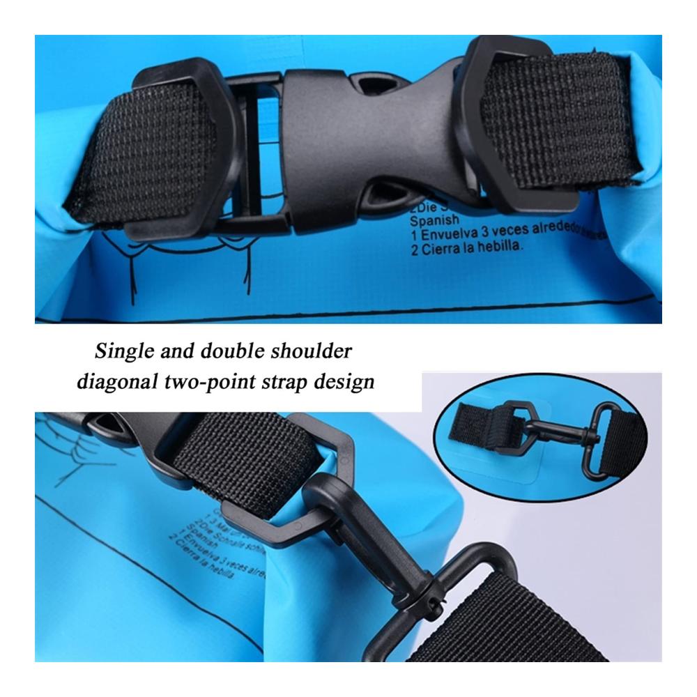 Wasserdichter Roll-Top-Packsack für Outdoor-Abenteuer - Trockenkompressionssack mit Riemen für Kajakfahren Schwimmen Strand und Rafting (Gelb 30L