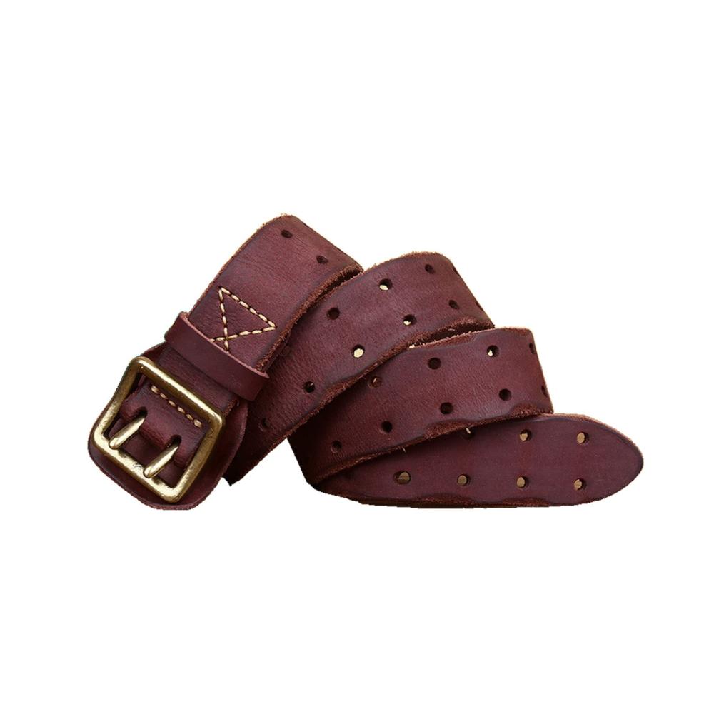 Herrengürtel Lässiger Kupfergürtel mit Doppelloch-Dornschließe – Retro Style hypoallergen & trendig